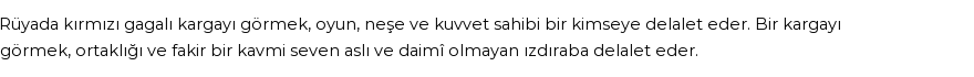 Nablusi'ye Göre Rüyada Kırmızı Gagalı Karga Görmek