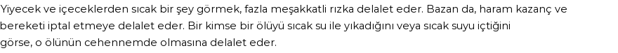 Nablusi'ye Göre Rüyada Sıcak Görmek