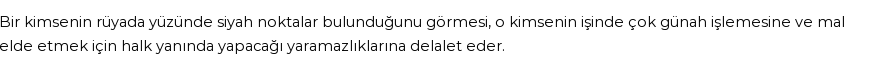 Nablusi'ye Göre Rüyada Siyah Nokta Ve Benekler Görmek