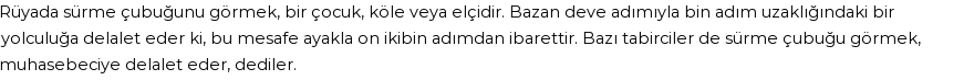 Nablusi'ye Göre Rüyada Sürme Çubuğu Görmek