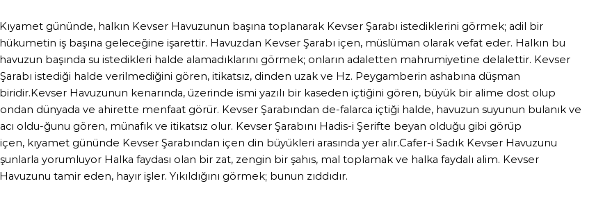 Seyyid Süleyman'a Göre Rüyada Havz-ı Kevser Görmek