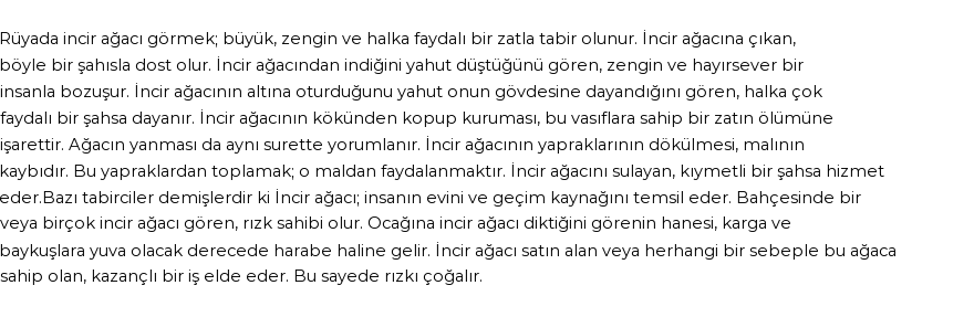 Seyyid Süleyman'a Göre Rüyada İncir Ağacı Görmek