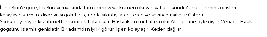 Seyyid Süleyman'a Göre Rüyada İnşirah Suresi Görmek