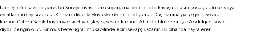 Seyyid Süleyman'a Göre Rüyada Kevser Suresi Görmek