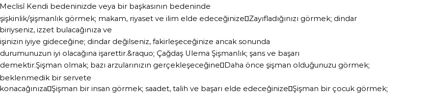 Tiflisi'ye Göre Rüyada Şişmanlık ve zayıflık Görmek